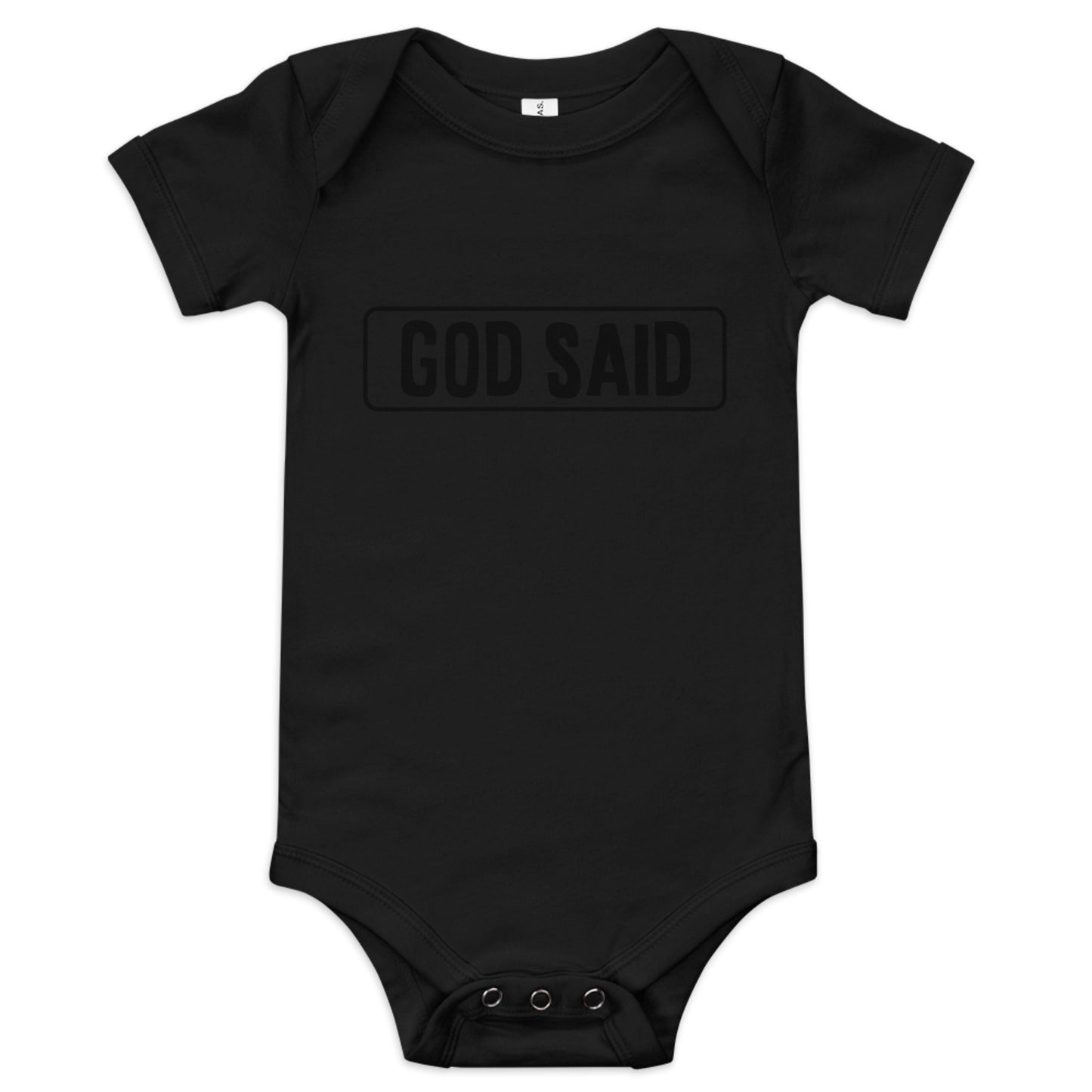 God Said "God Said" Baby short sleeve one piece