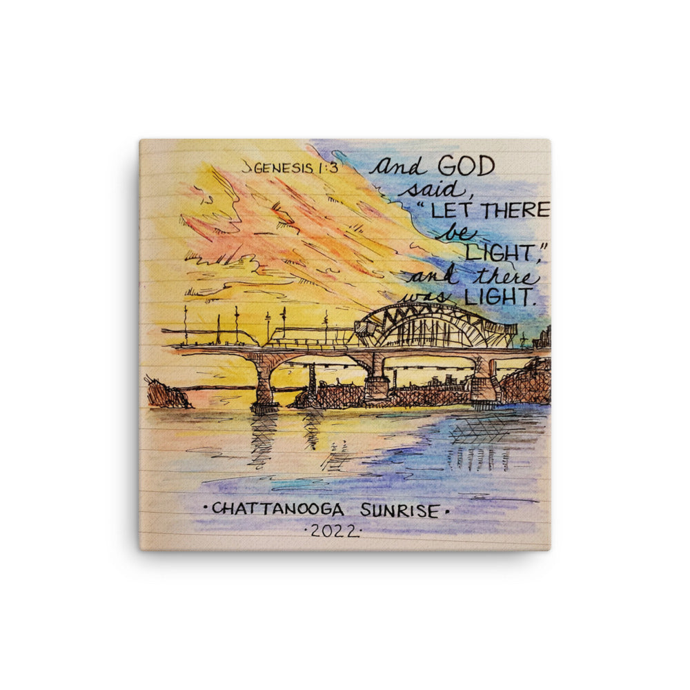 Let there be Light- 12" x 12" Canvas