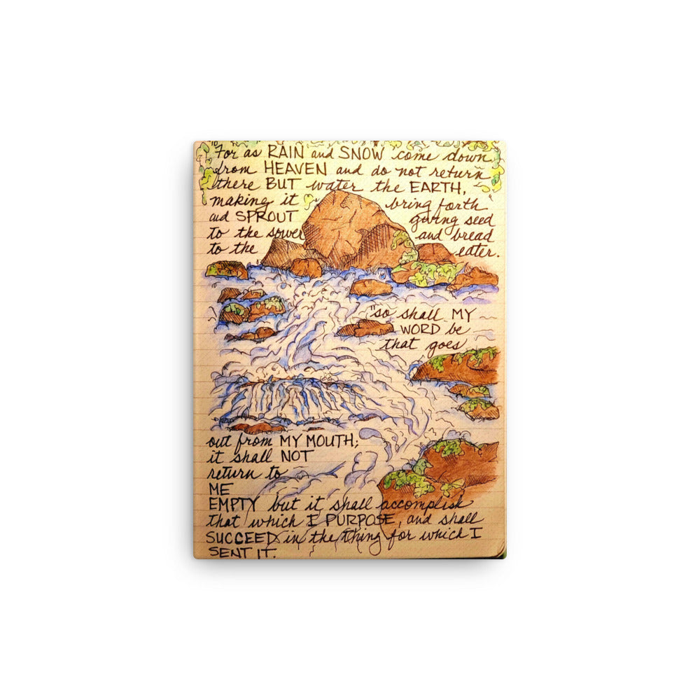 God Said "will not return empty" Canvas