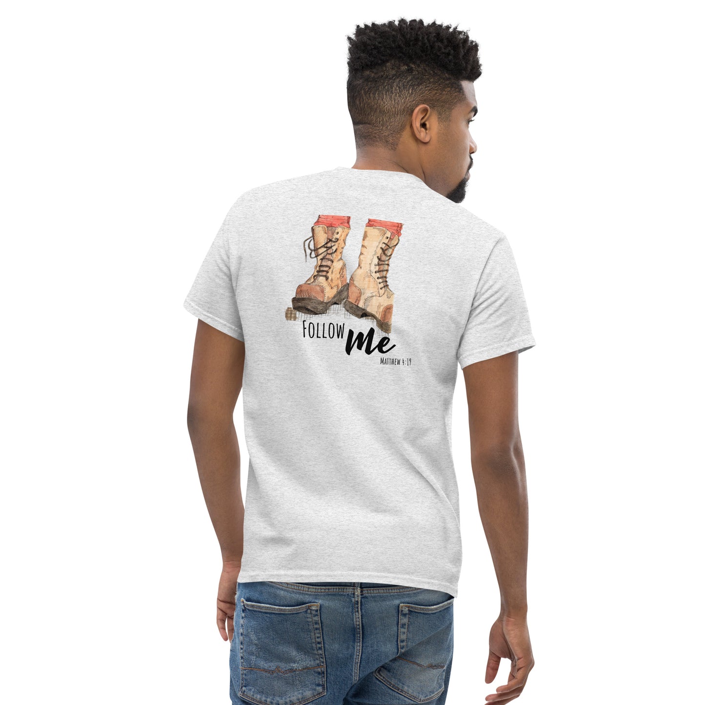 God Said "Follow Me" Men's classic tee