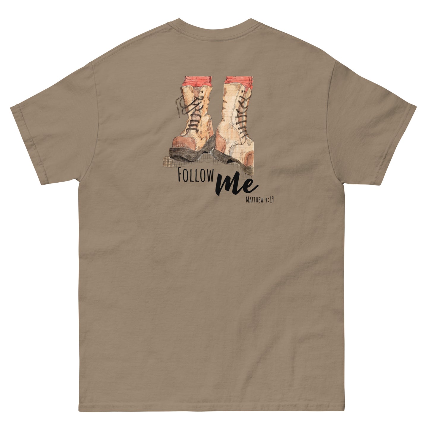 God Said "Follow Me" Men's classic tee