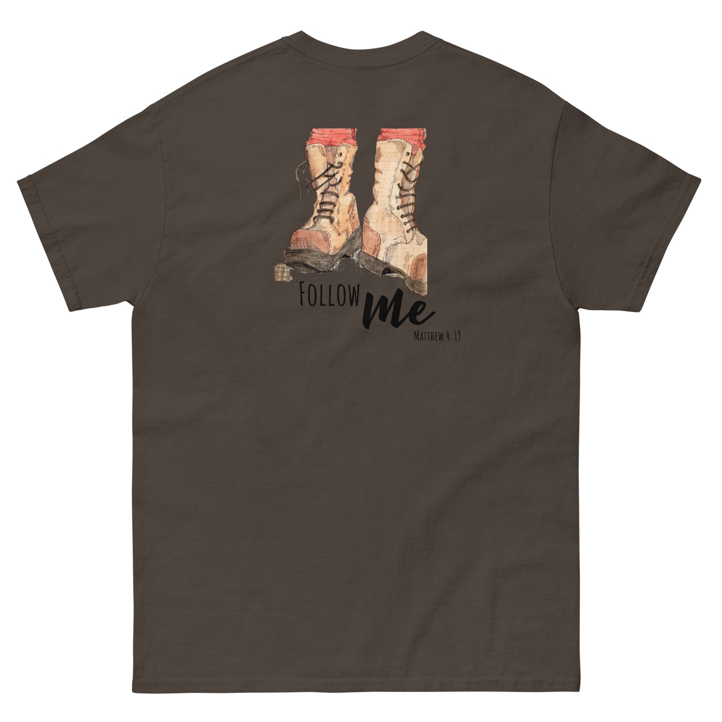 God Said "Follow Me" Men's classic tee