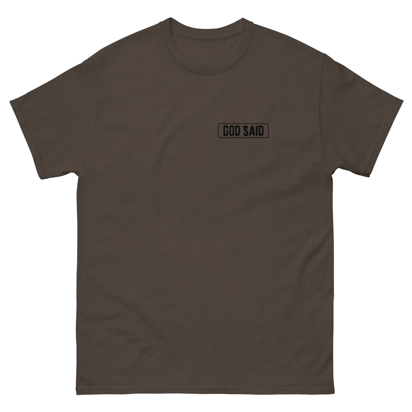 God Said "Follow Me" Men's classic tee