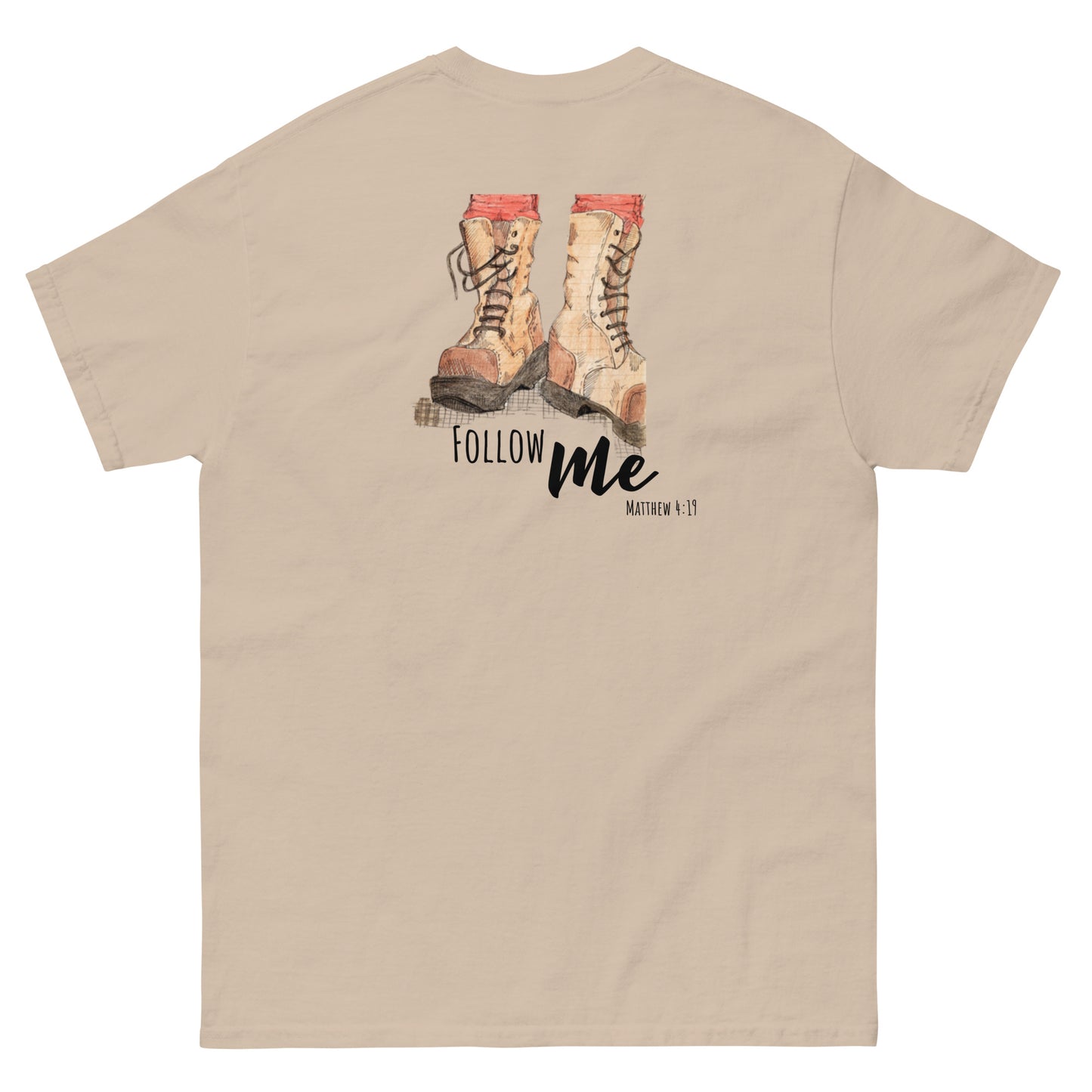 God Said "Follow Me" Men's classic tee