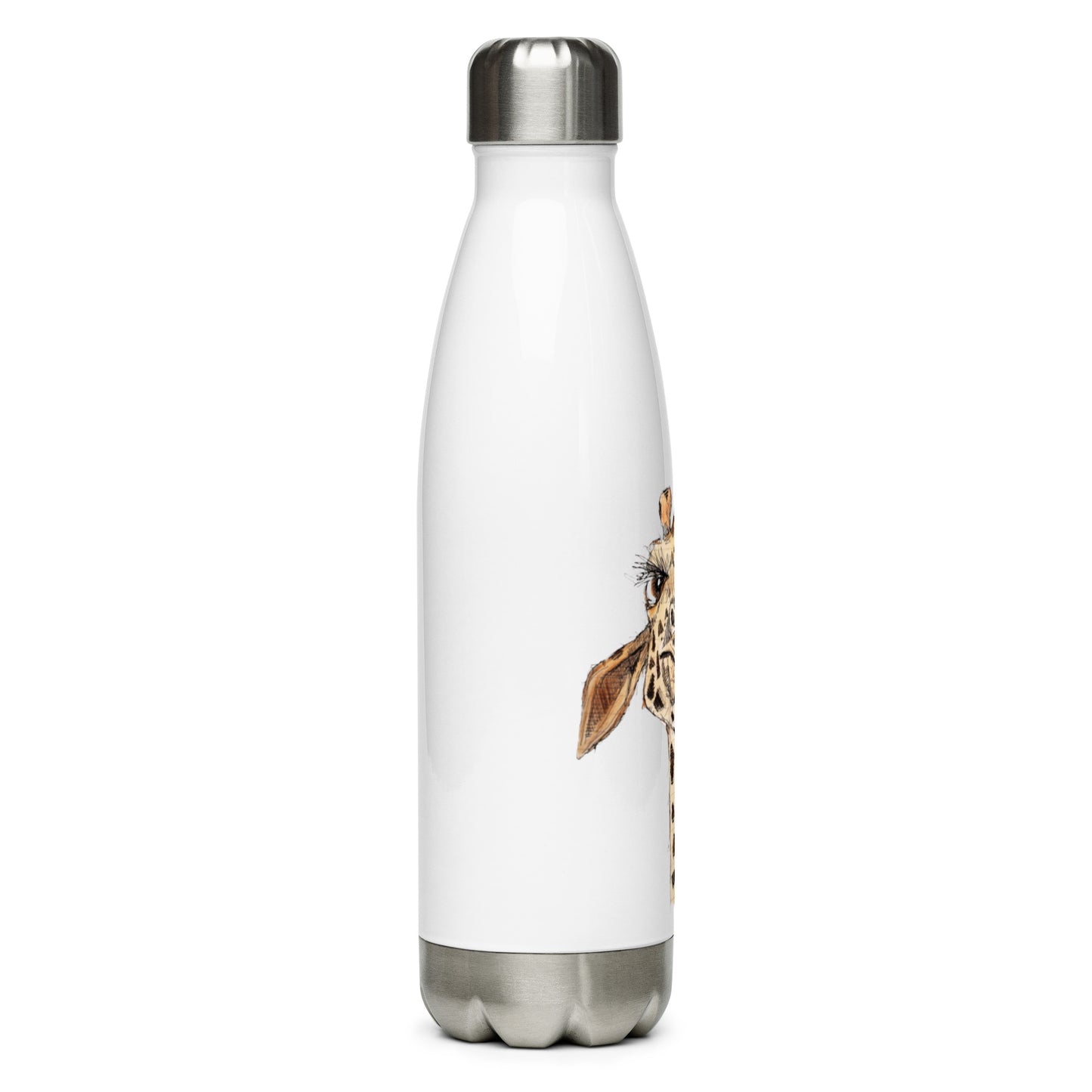 God Said "Giraffe"- Stainless steel water bottle