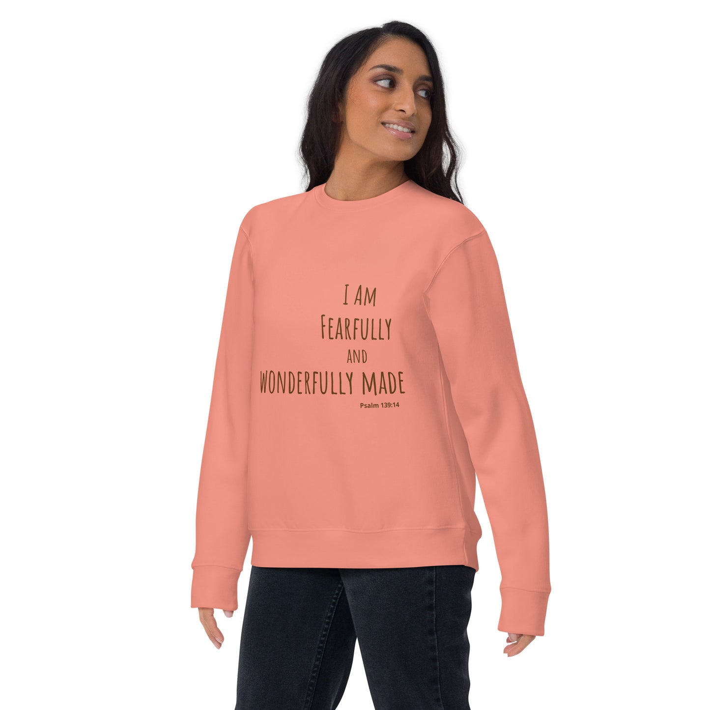God Said - "Fearfully and Wonderfully Made" Unisex Premium Sweatshirt