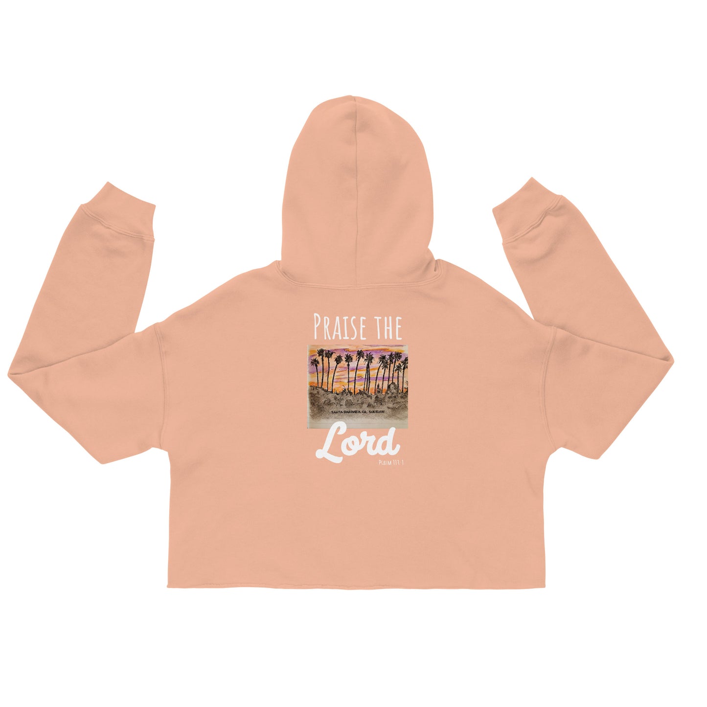 God Said "Praise the Lord" Crop Hoodie