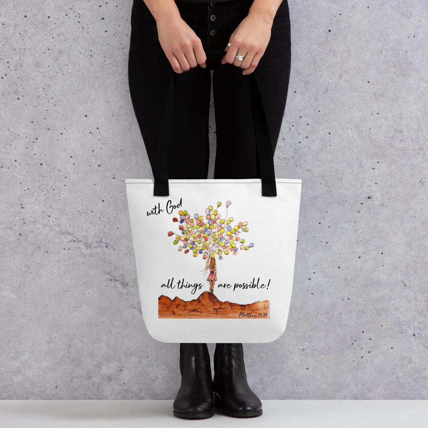 God Said - With God...All Things are Possible Tote bag