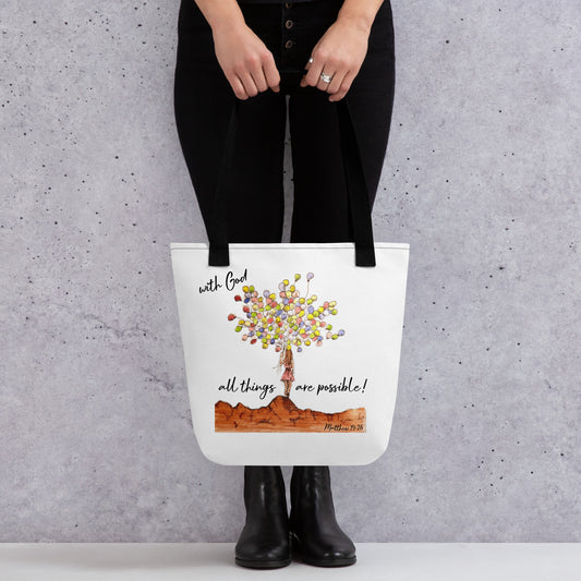 God Said - With God...All Things are Possible Tote bag