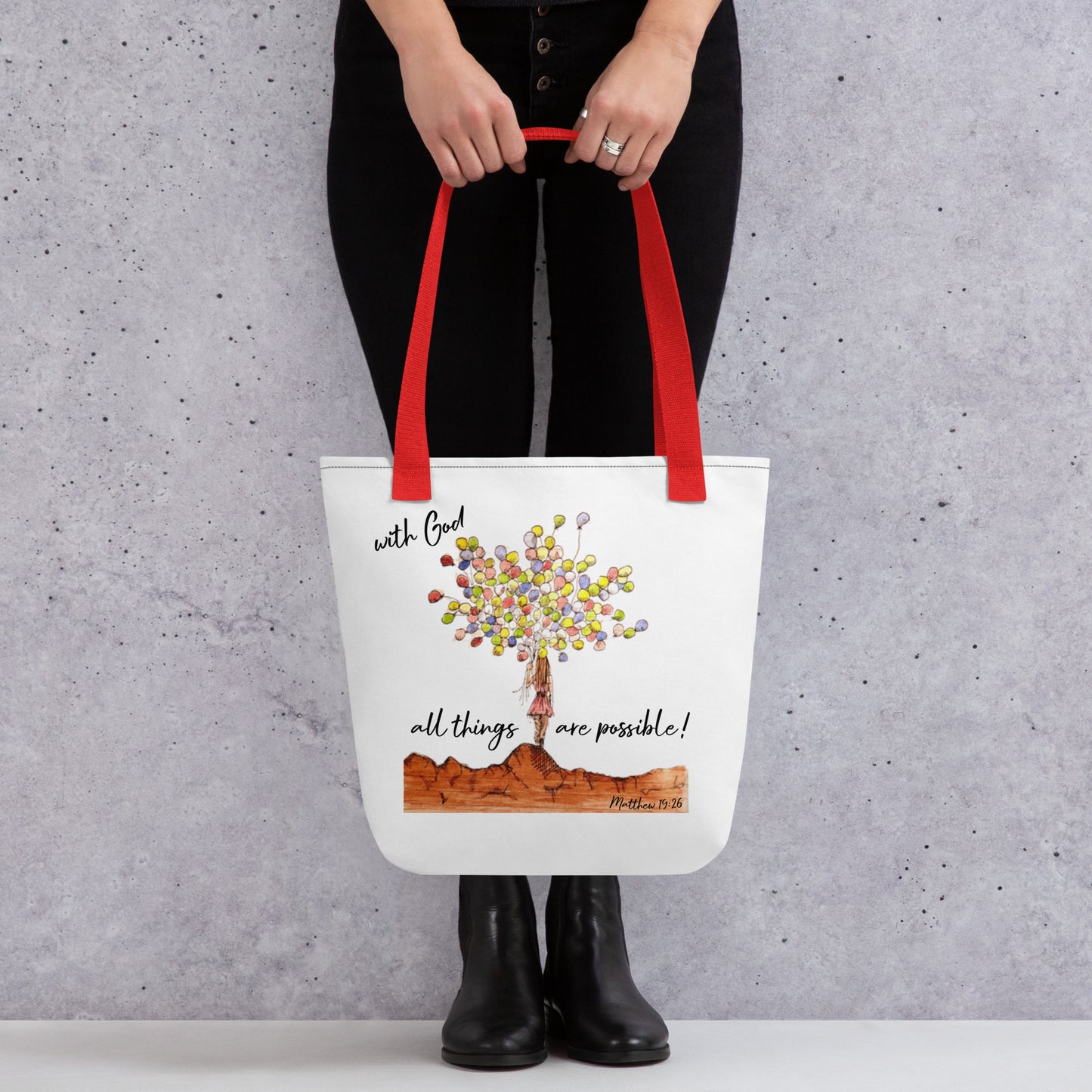 God Said - With God...All Things are Possible Tote bag