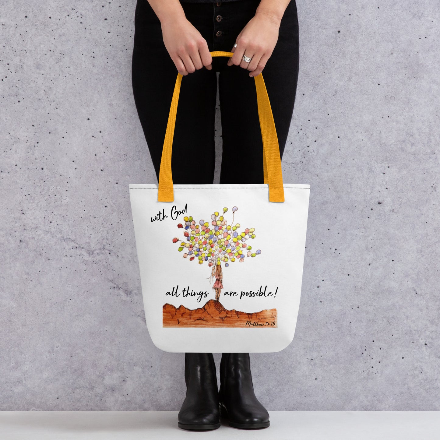 God Said - With God...All Things are Possible Tote bag