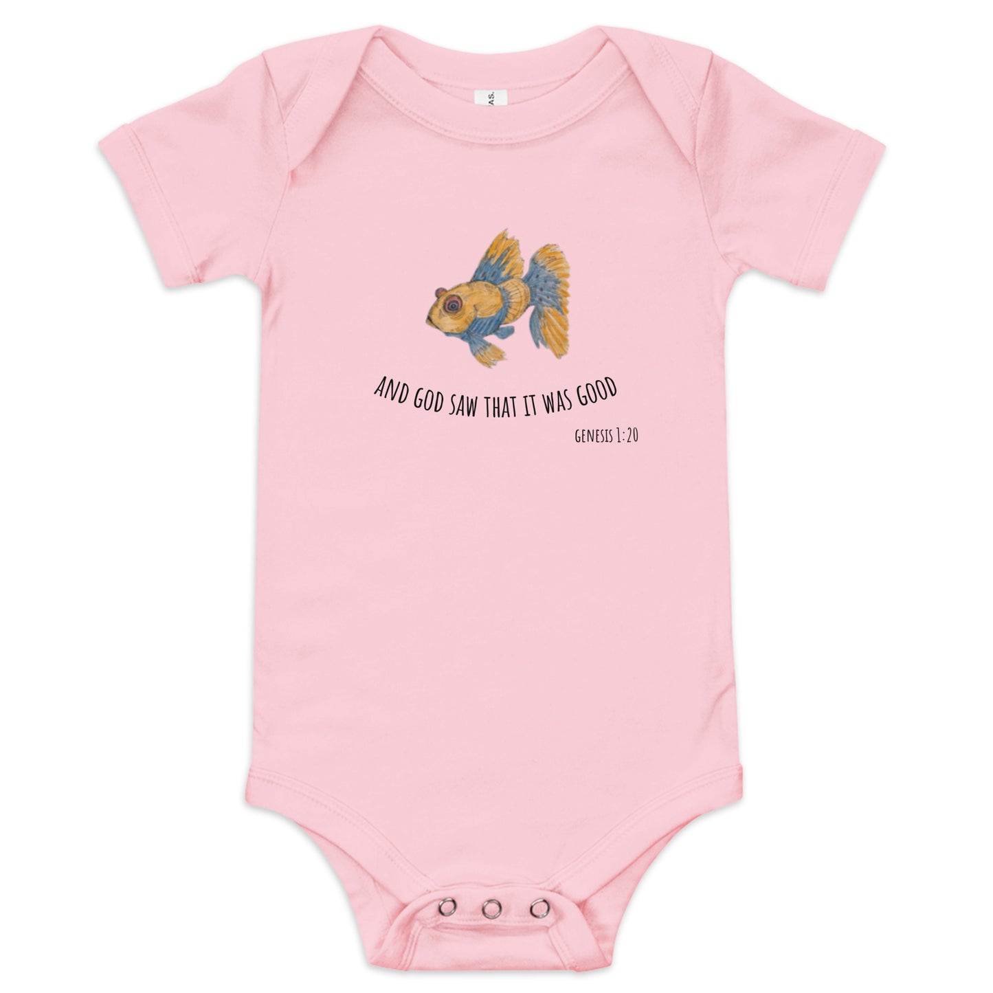 God Said - "Goldfish" Baby short sleeve one piece