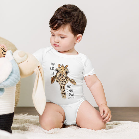 Genesis Collection Giraffe- Baby short sleeve one piece