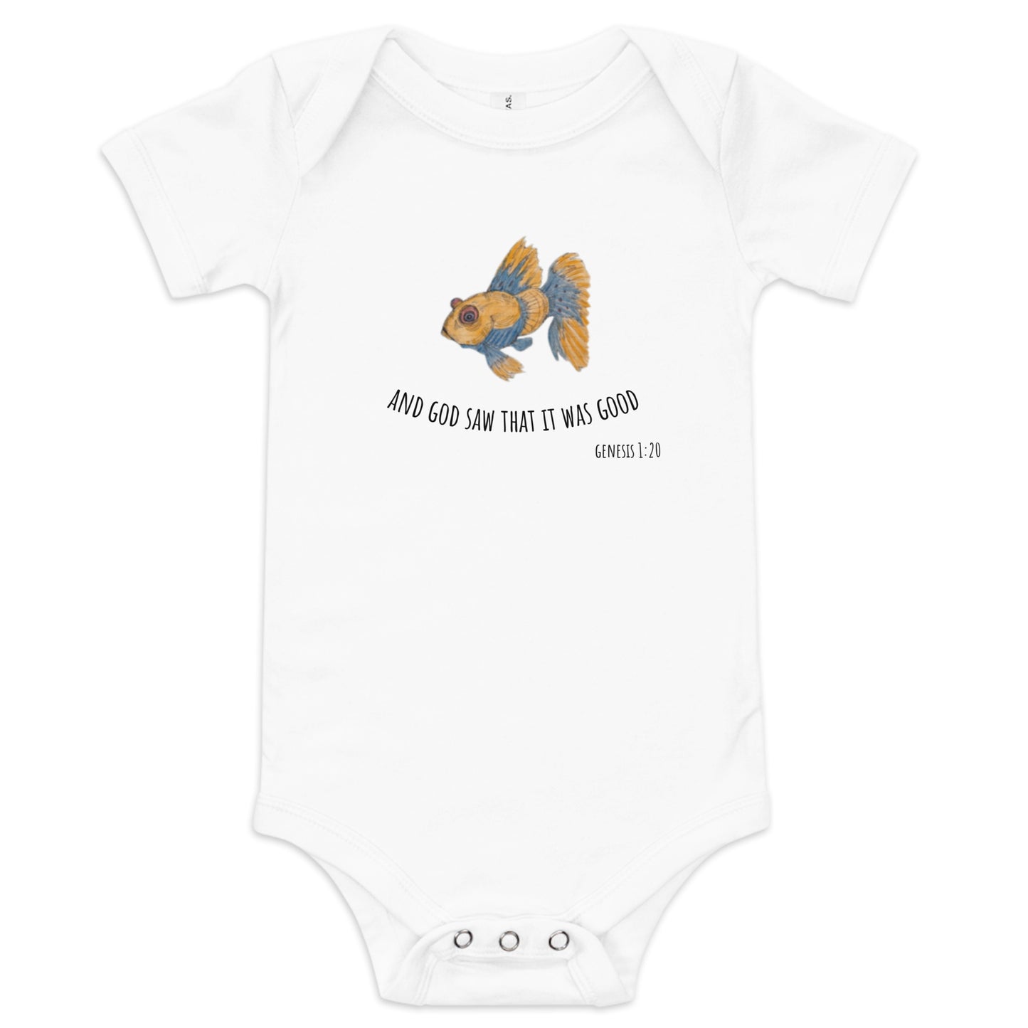God Said - "Goldfish" Baby short sleeve one piece