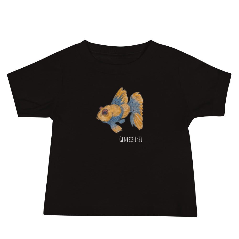God Said "Goldfish" Baby Jersey Short Sleeve Tee