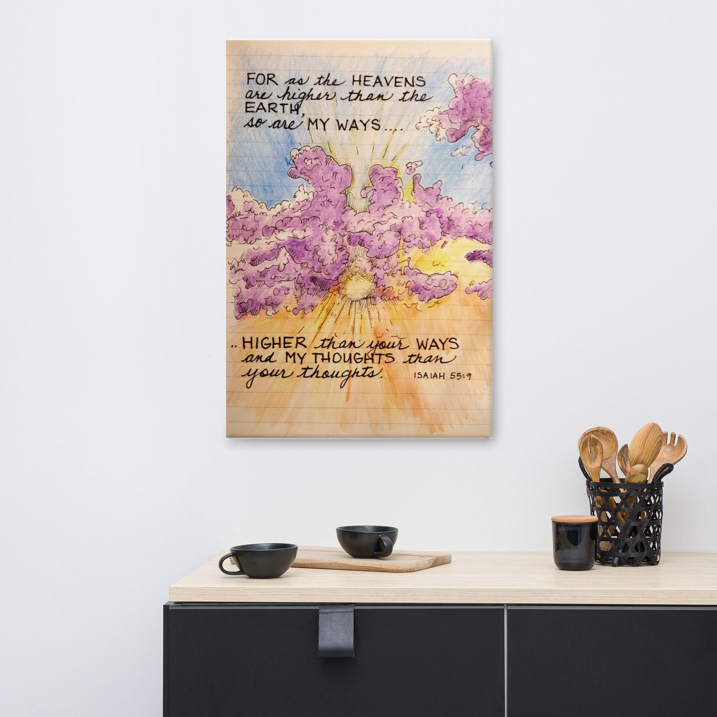 God Said "My Ways" 24" X 36" Canvas