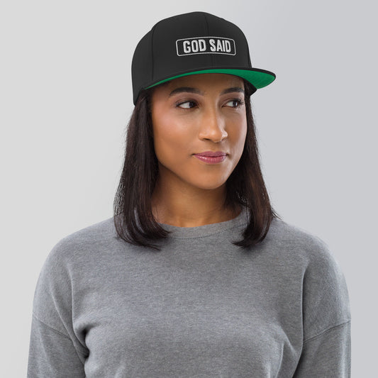God Said- Snapback Hat