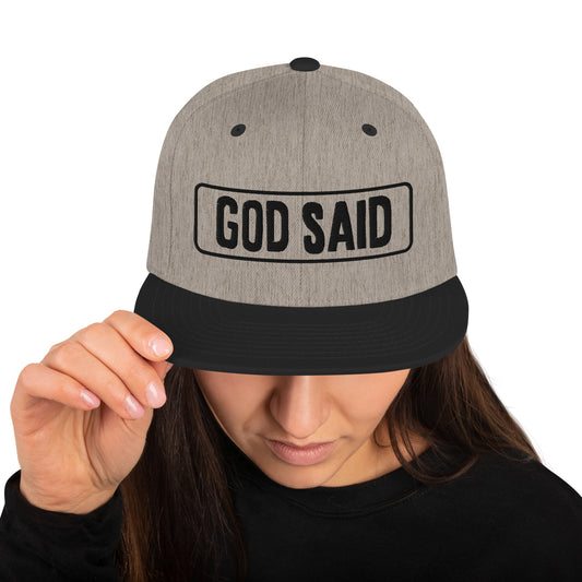 "God Said" Snapback Hat