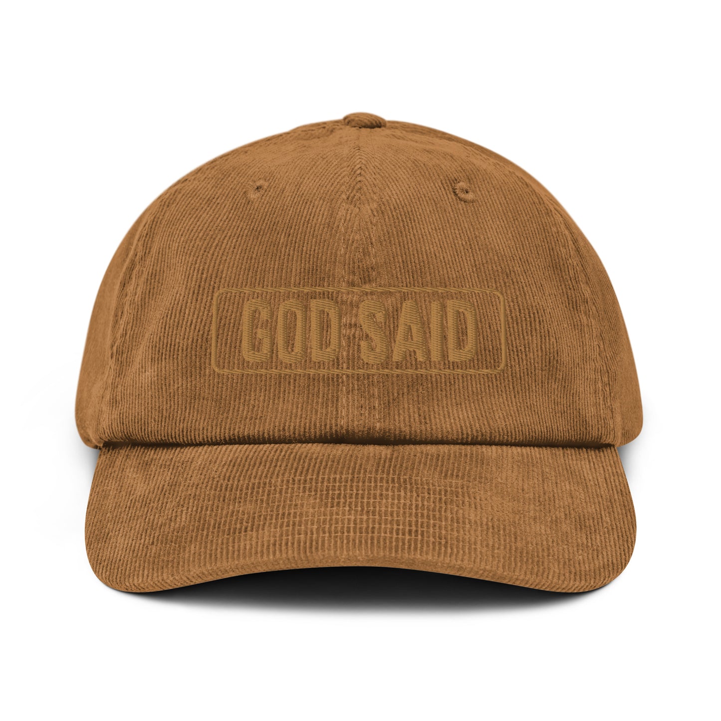 God Said "John 3"16" Corduroy hat