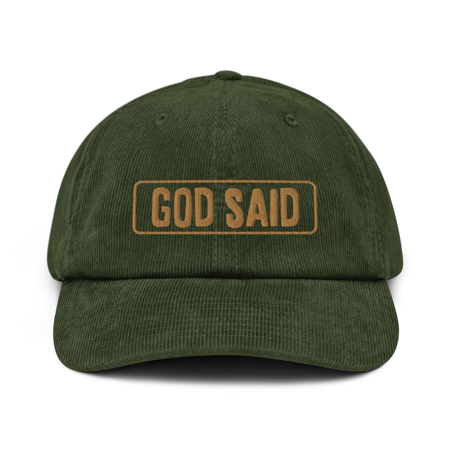 God Said "John 3"16" Corduroy hat