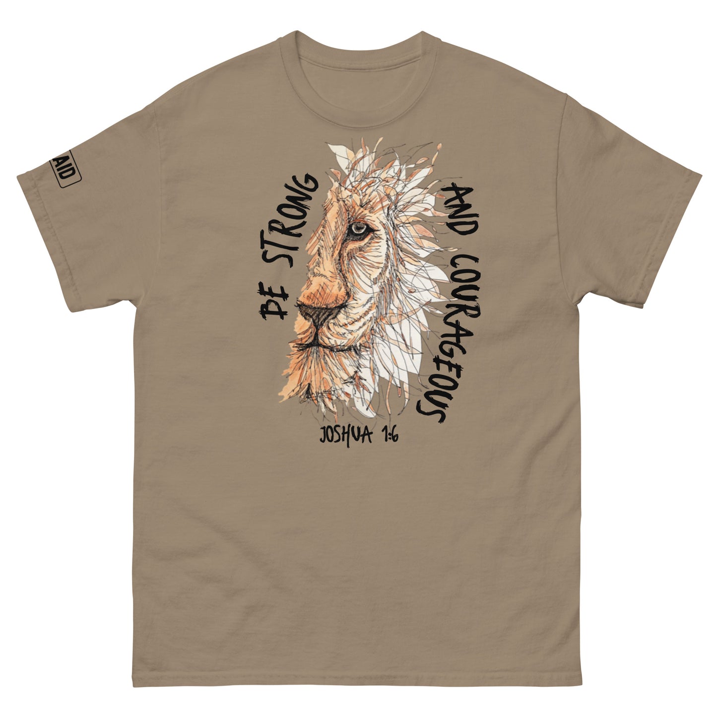 God Said "Be Strong and Courageous" Men's classic tee