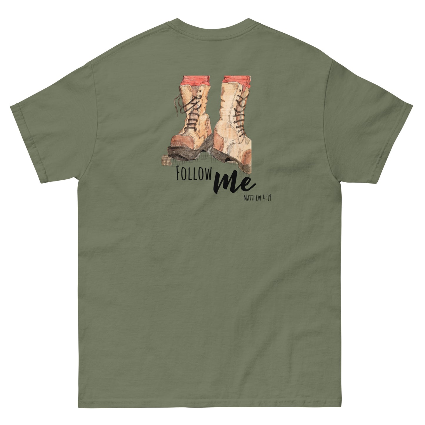 God Said "Follow Me" Men's classic tee
