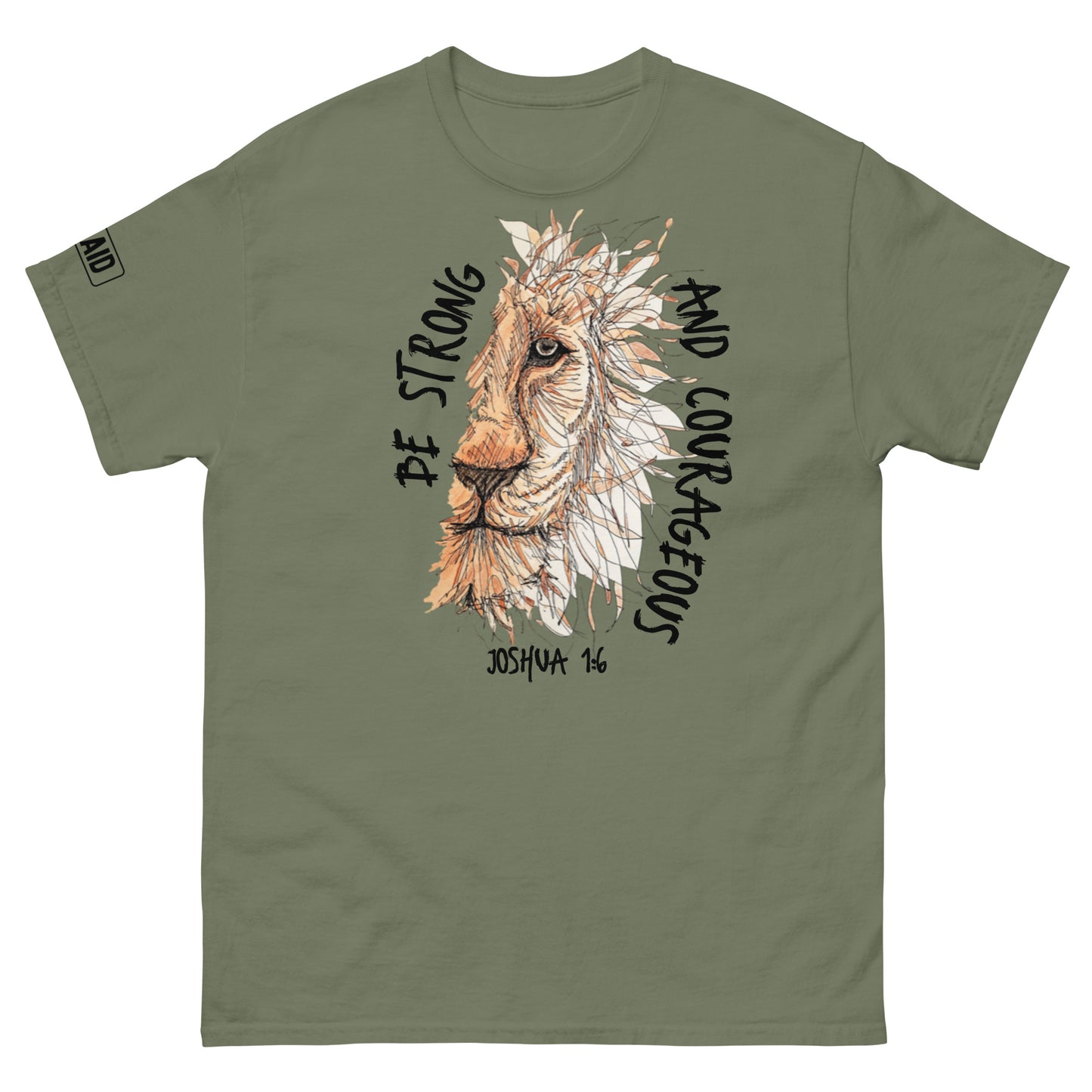 God Said "Be Strong and Courageous" Men's classic tee