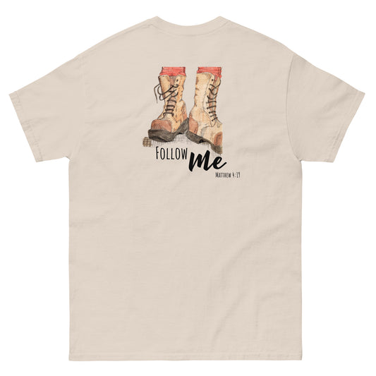 God Said "Follow Me" Men's classic tee