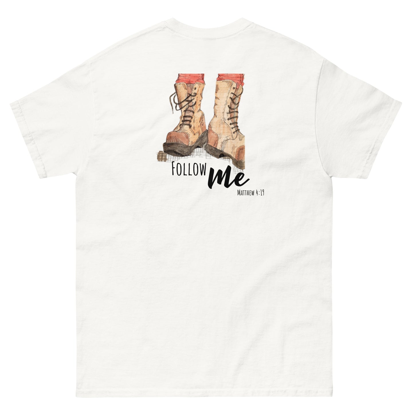 God Said "Follow Me" Men's classic tee