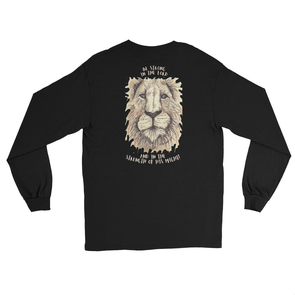 God Said "Be Strong"- Men’s Long Sleeve Shirt