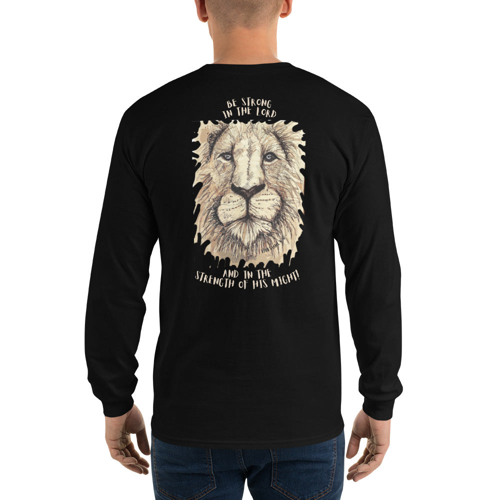 God Said "Be Strong"- Men’s Long Sleeve Shirt