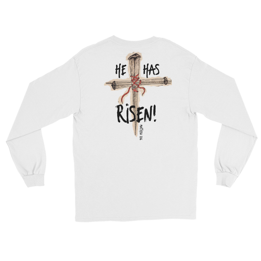 God Said "He has Risen" Men’s Long Sleeve Shirt