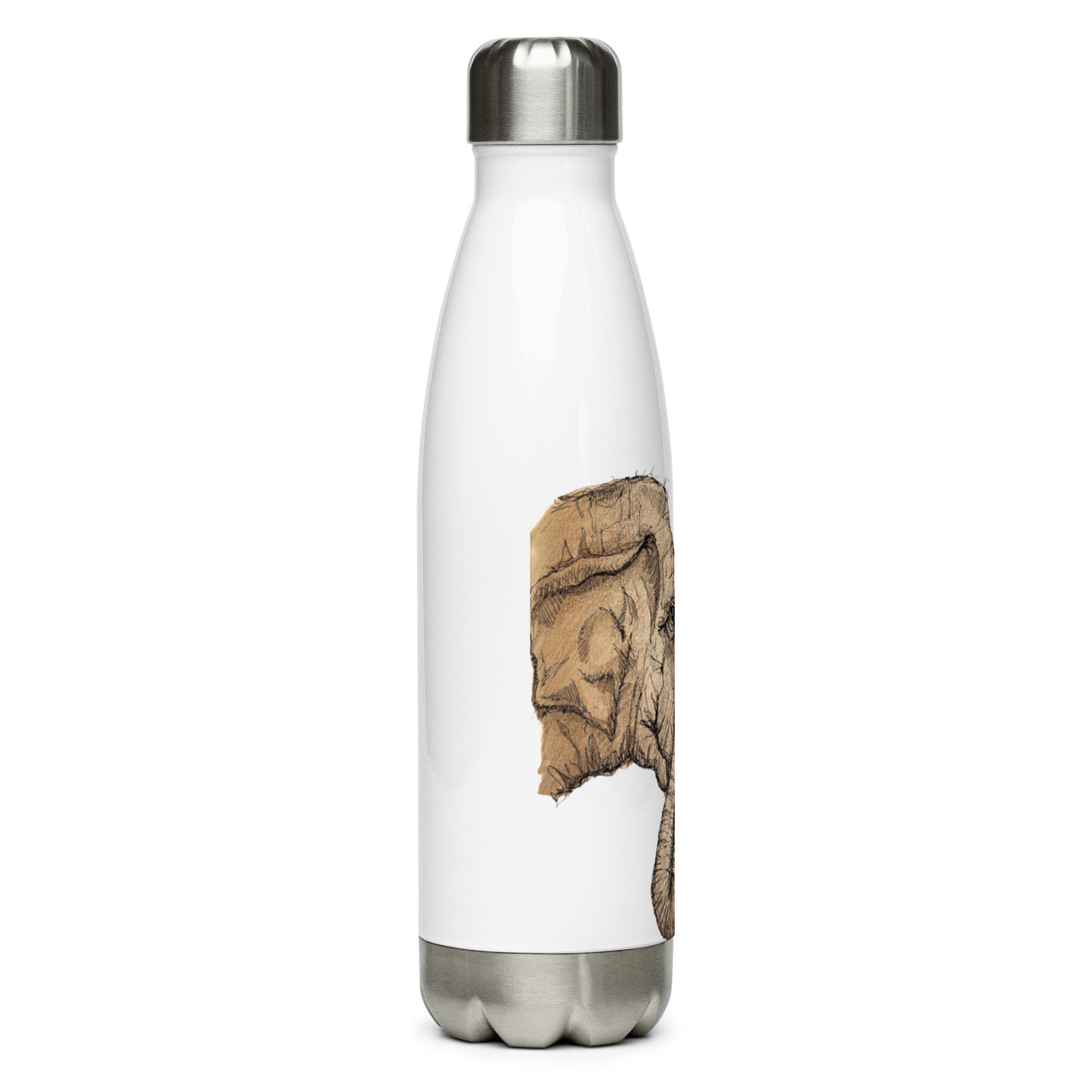 God Said "Elephants"- Stainless steel water bottle
