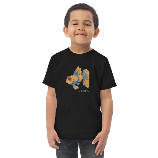 God Said "Goldfish" Toddler jersey t-shirt