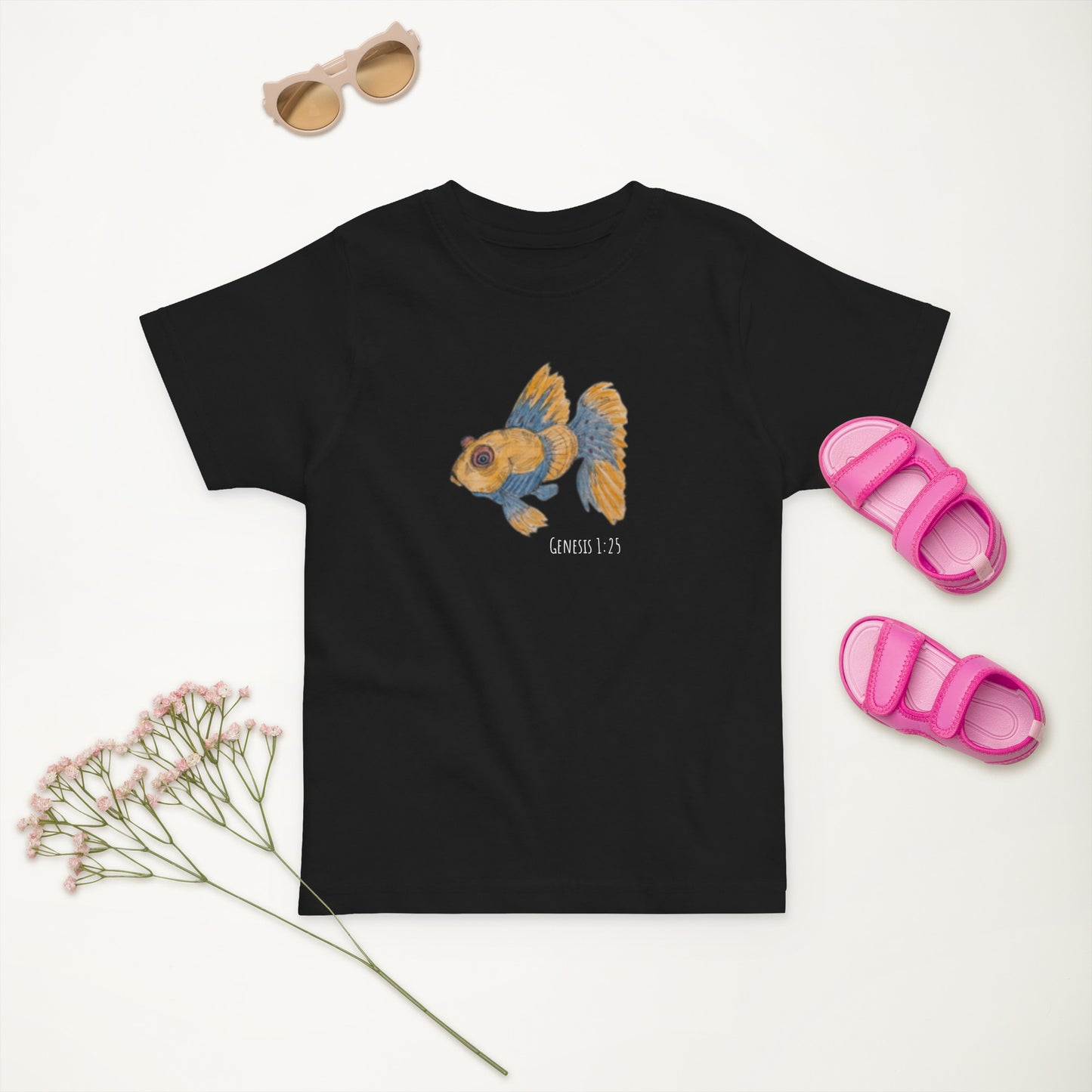 God Said "Goldfish" Toddler jersey t-shirt