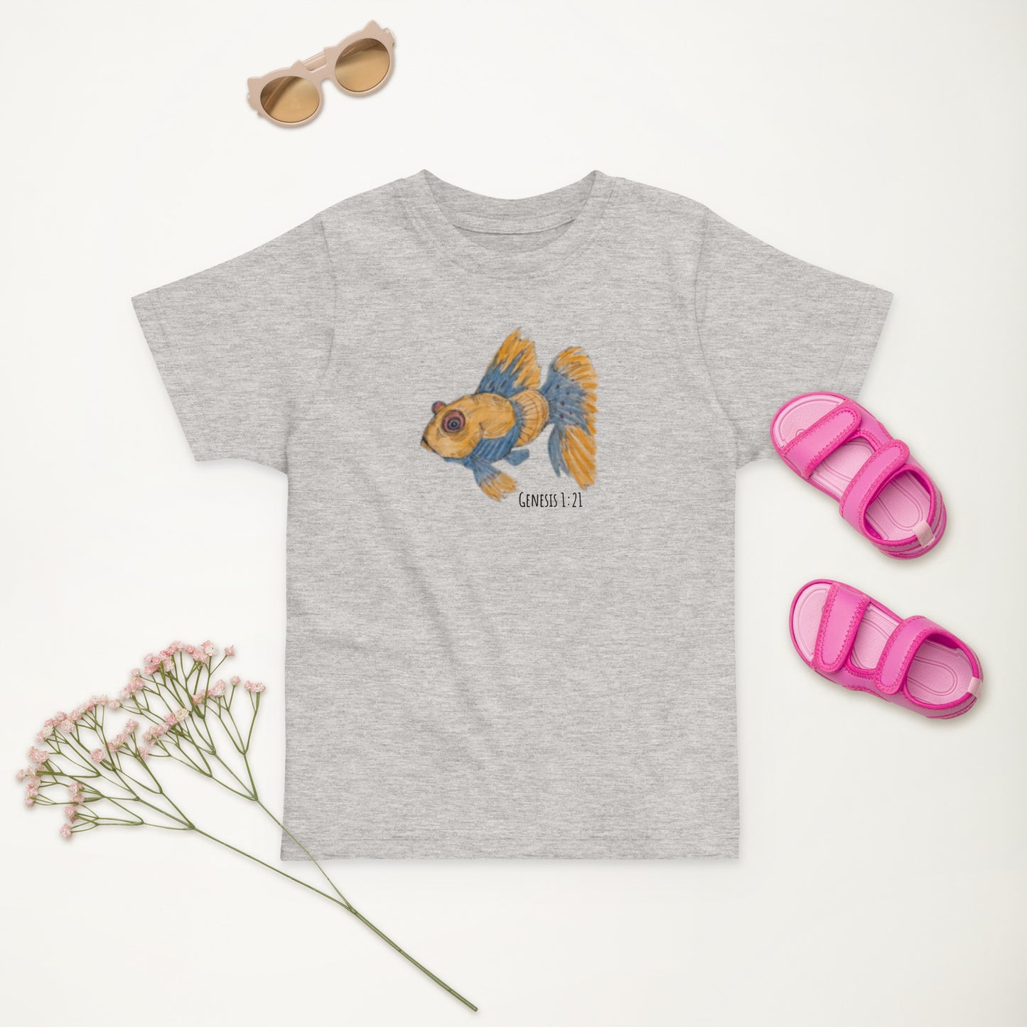 God Said" Goldfish" Toddler jersey t-shirt