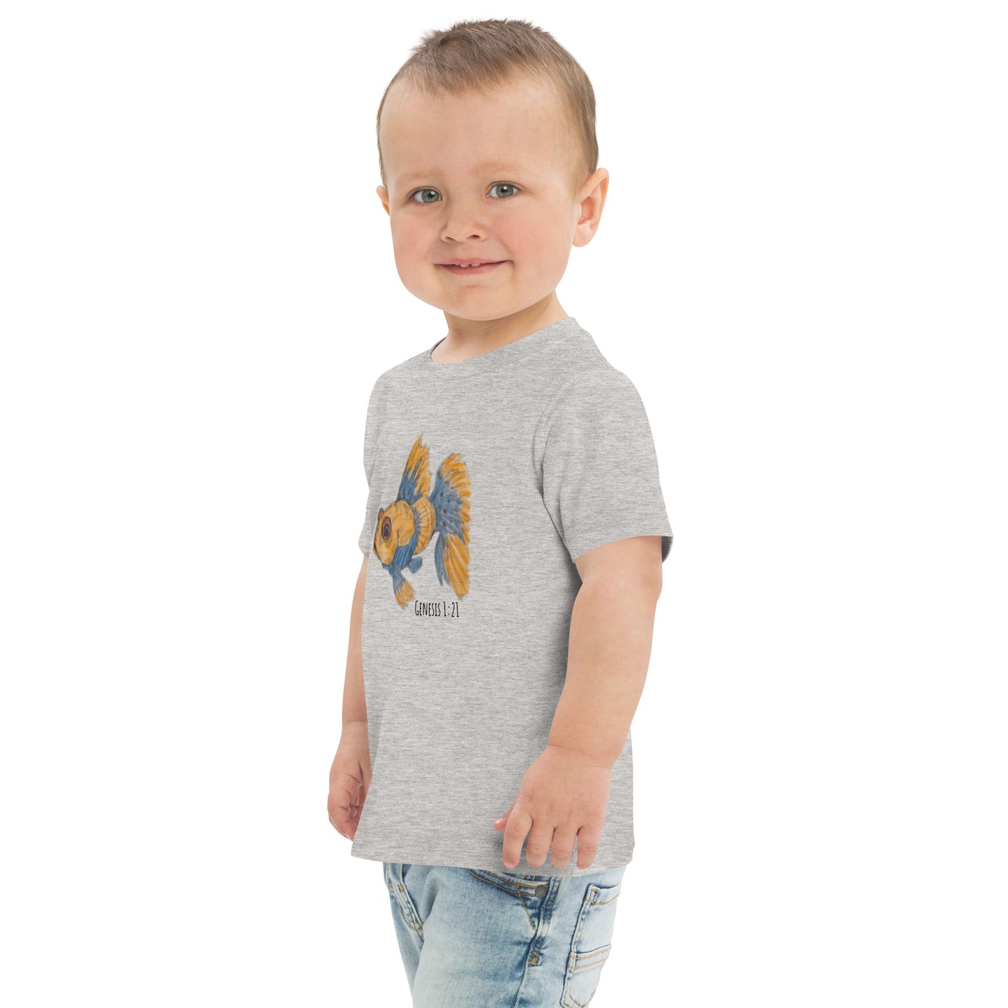 God Said" Goldfish" Toddler jersey t-shirt