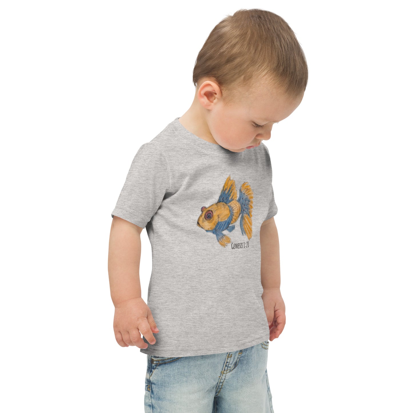 God Said" Goldfish" Toddler jersey t-shirt