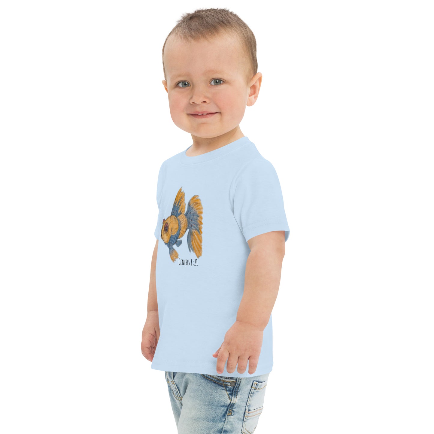 God Said" Goldfish" Toddler jersey t-shirt