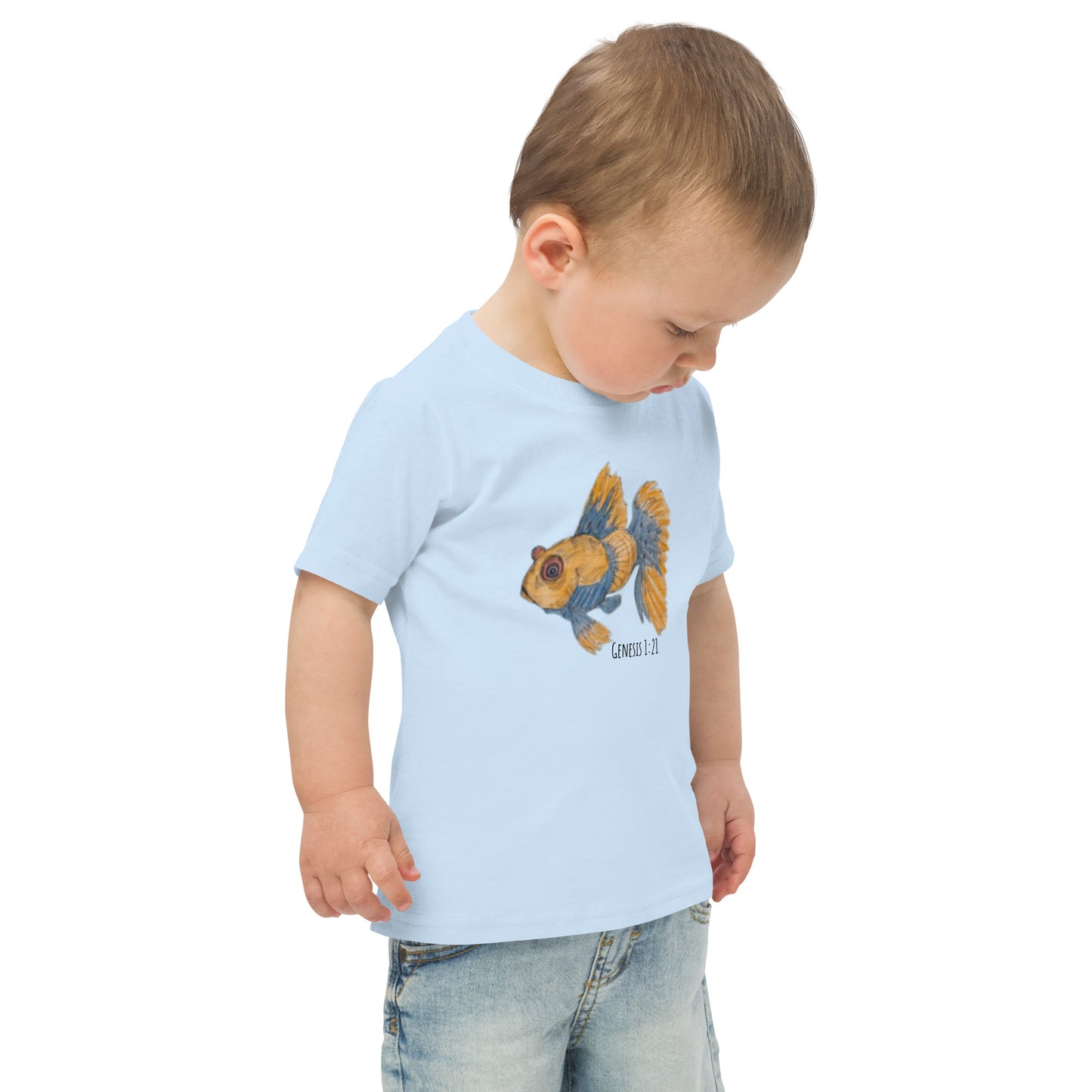 God Said" Goldfish" Toddler jersey t-shirt