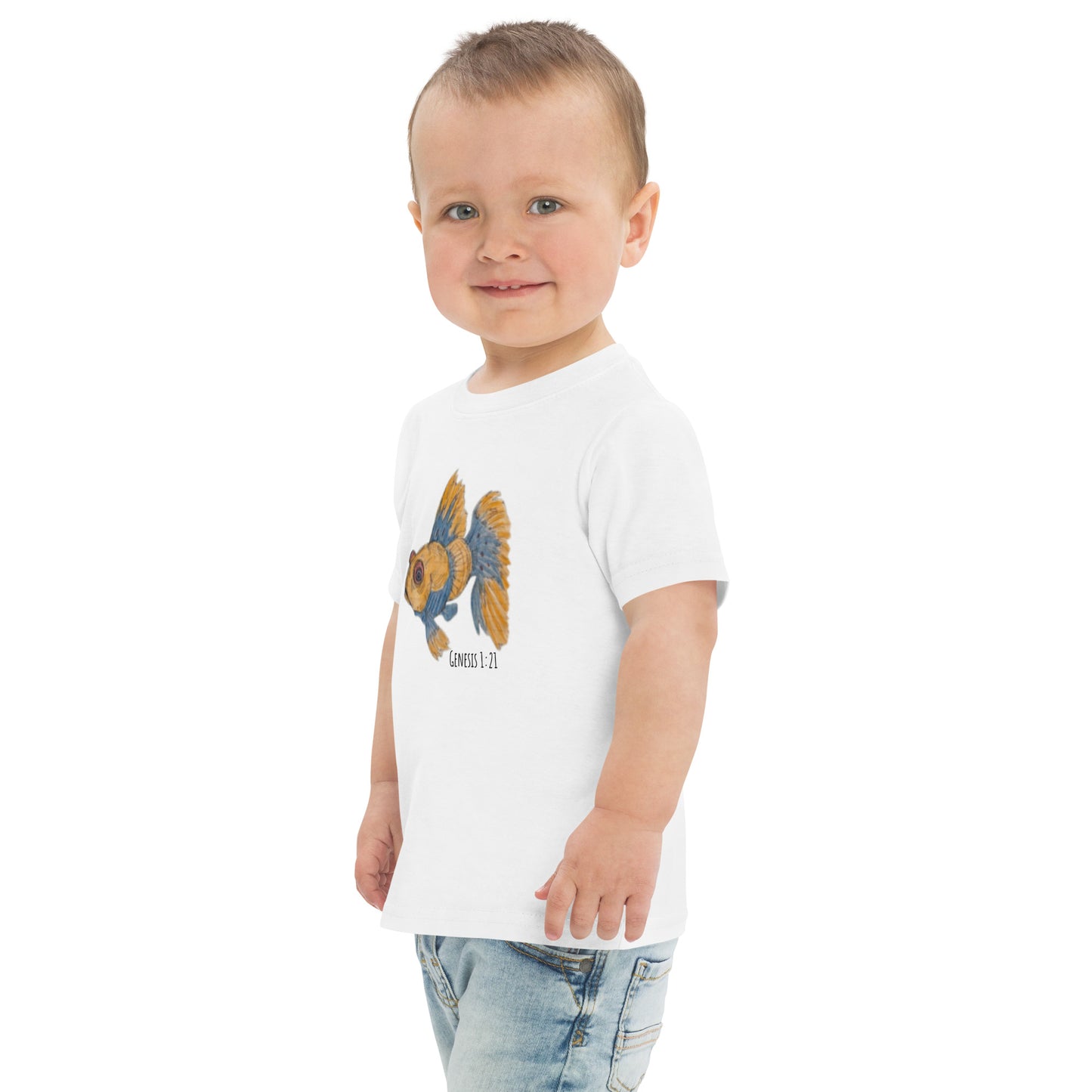 God Said" Goldfish" Toddler jersey t-shirt