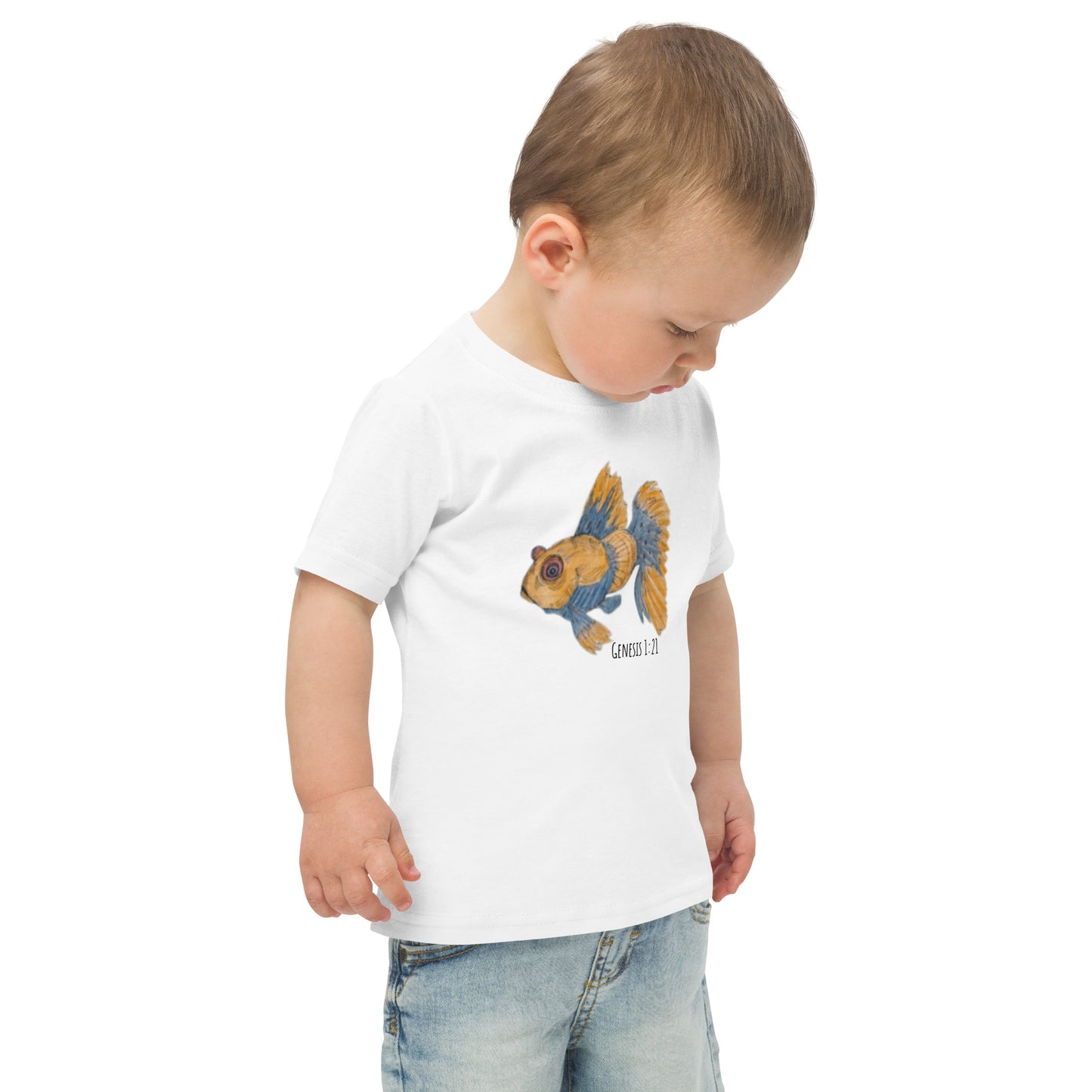 God Said" Goldfish" Toddler jersey t-shirt