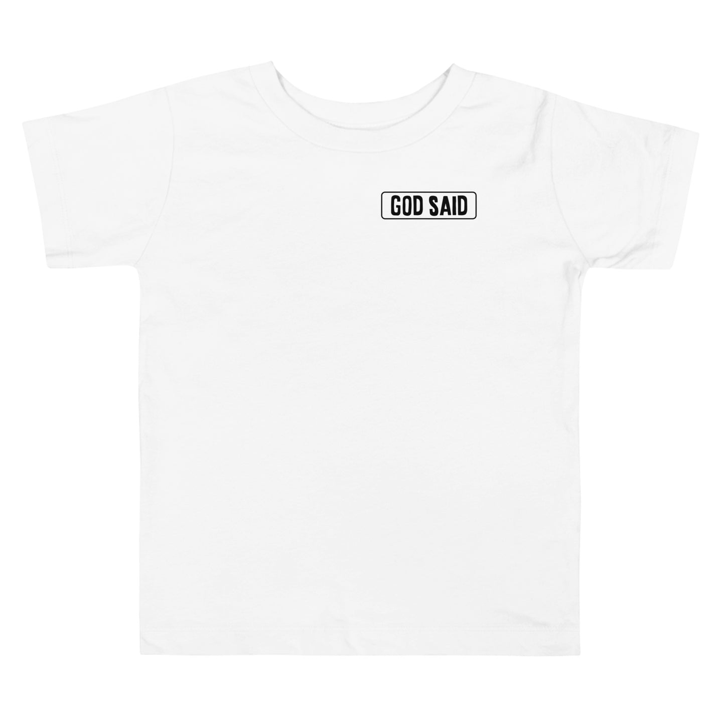 God Said " I will Rescue" Toddler Short Sleeve Tee
