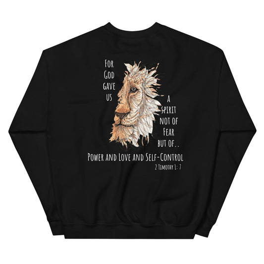 God Said Lion- Black Unisex Sweatshirt