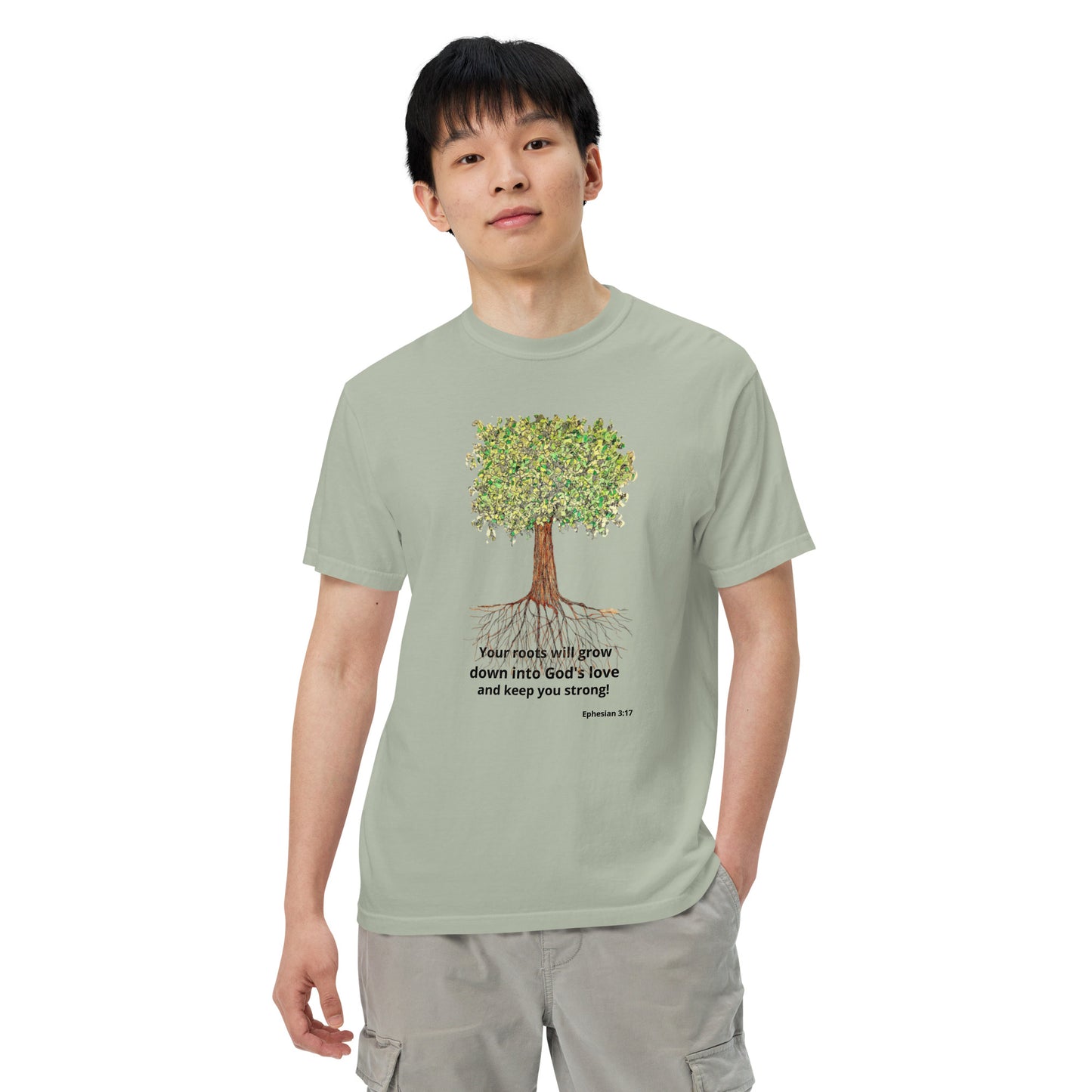 God Said- " Your Roots Grow" Unisex garment-dyed heavyweight t-shirt