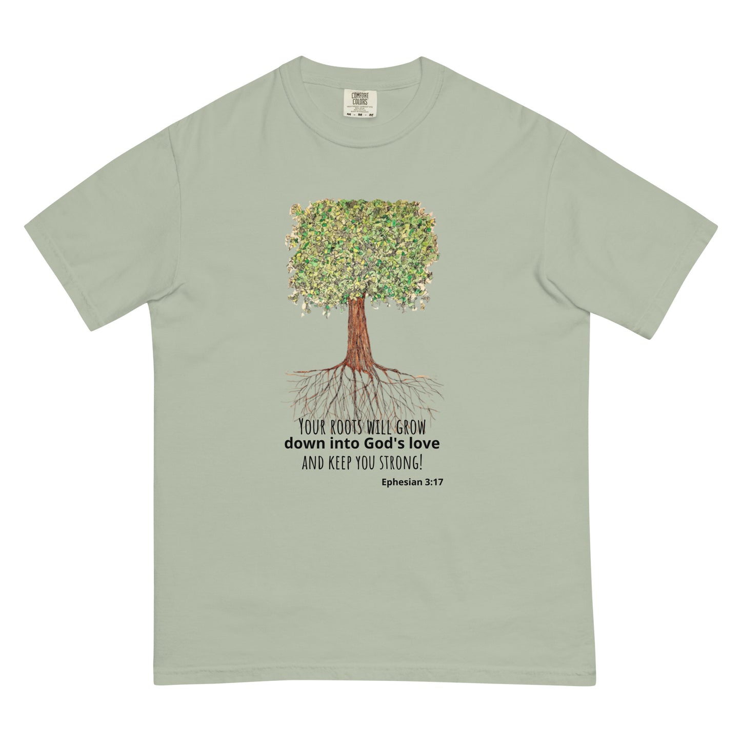 God Said "Roots will Grow" Unisex garment-dyed heavyweight t-shirt