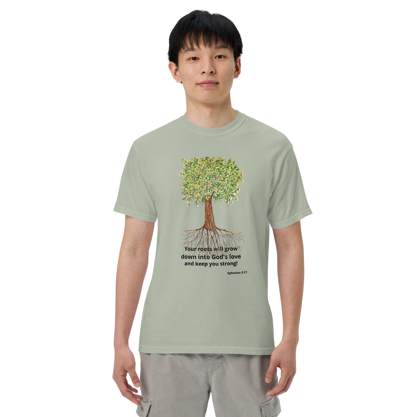 God Said- " Your Roots Grow" Unisex garment-dyed heavyweight t-shirt