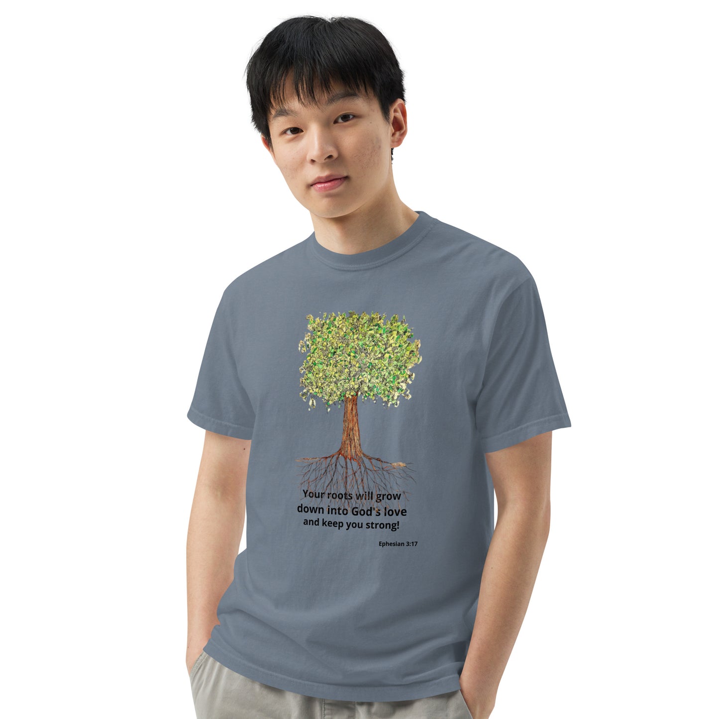 God Said- " Your Roots Grow" Unisex garment-dyed heavyweight t-shirt