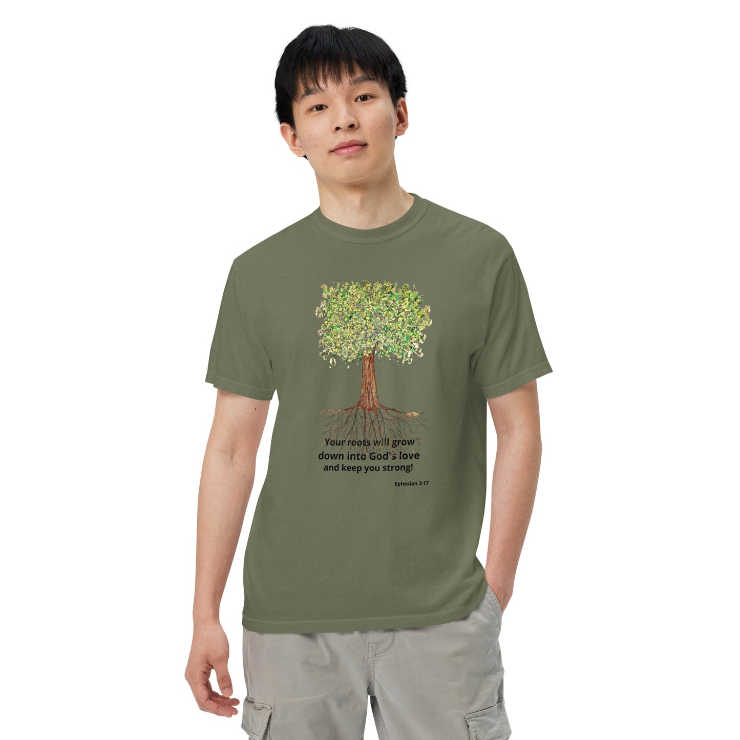 God Said- " Your Roots Grow" Unisex garment-dyed heavyweight t-shirt