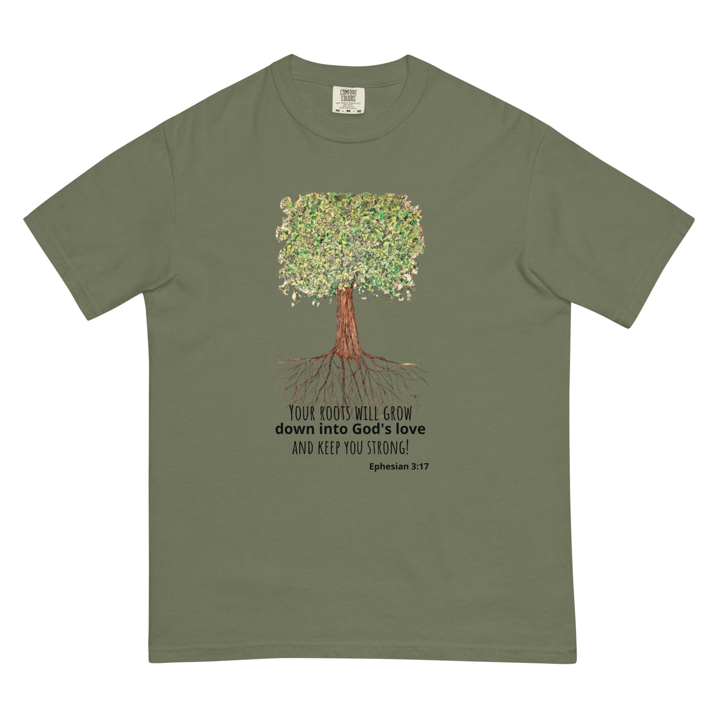 God Said "Roots will Grow" Unisex garment-dyed heavyweight t-shirt